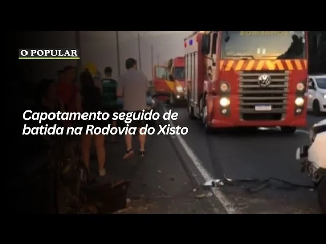 Capotamento seguido de batida na Rodovia do Xisto