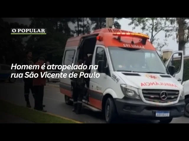 Homem é atropelado na rua São Vicente de Paulo