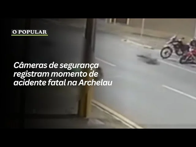 Câmeras de segurança registram momento de acidente fatal na Archelau