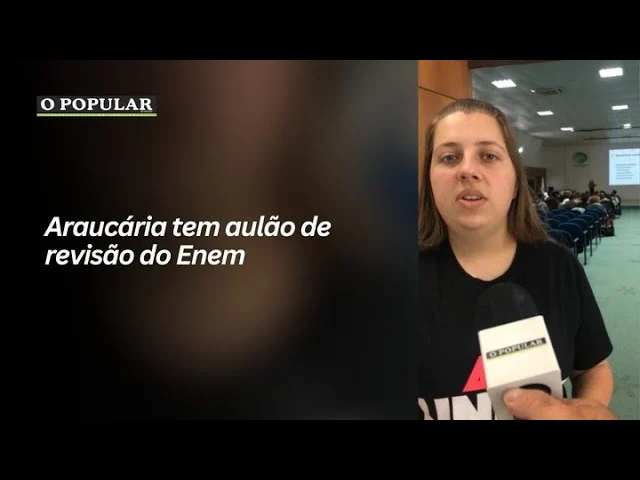 Araucária tem aulão de revisão do Enem