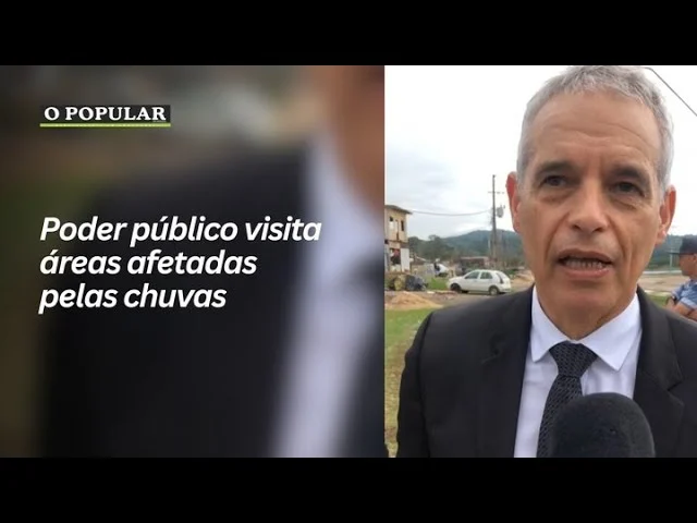 Poder público visita áreas afetadas pelas chuvas