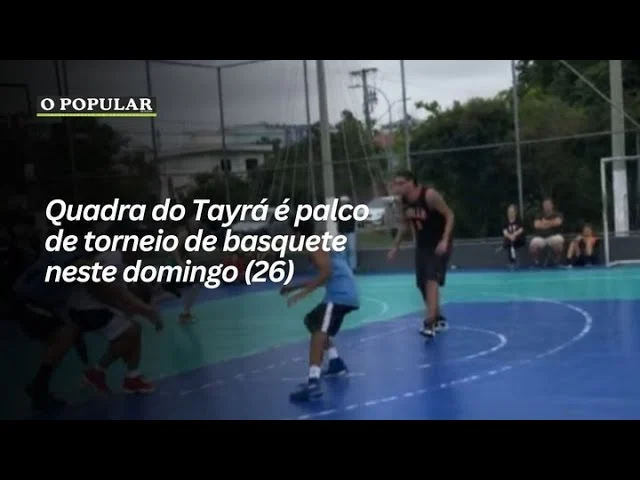 Quadra do Tayrá é palco de torneio de basquete neste domingo (26)
