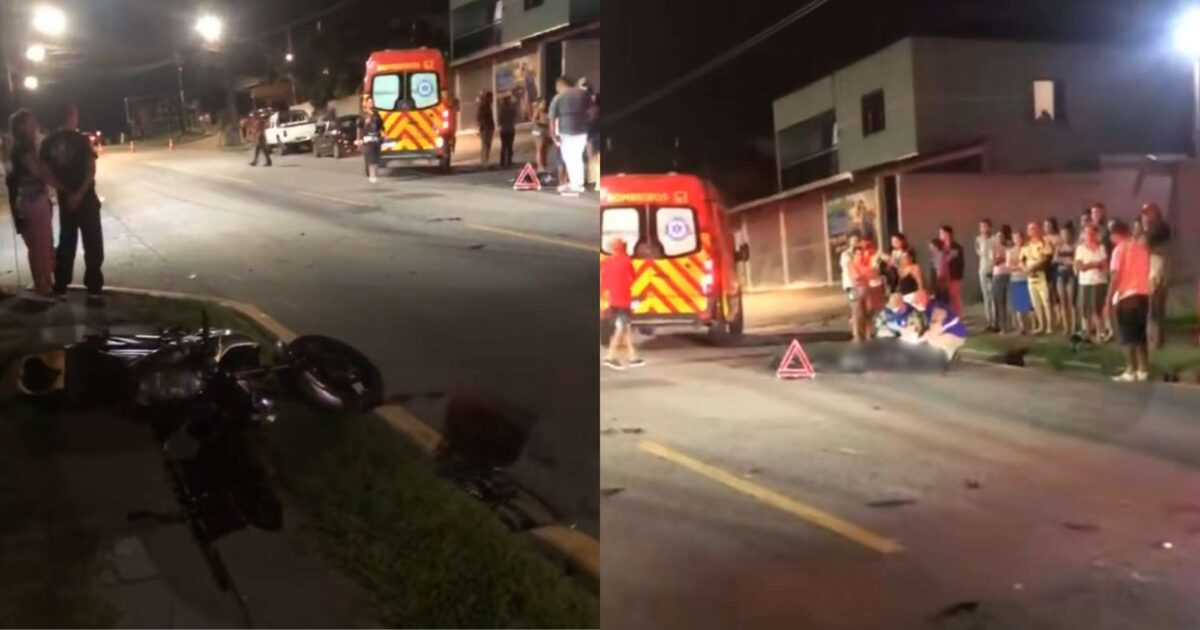Motorista que atropelou motociclista na Cerejeiras disse que não viu ele caído na via