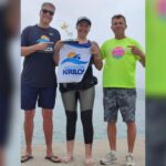 Nadadora araucariense completa prova de 17km em águas abertas e conquista o título de ultramaratonista aquática