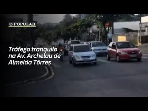Tráfego tranquilo na Av. Archelau de Almeida Torres