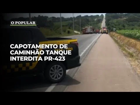 Capotamento de caminhão tanque interdita PR-423