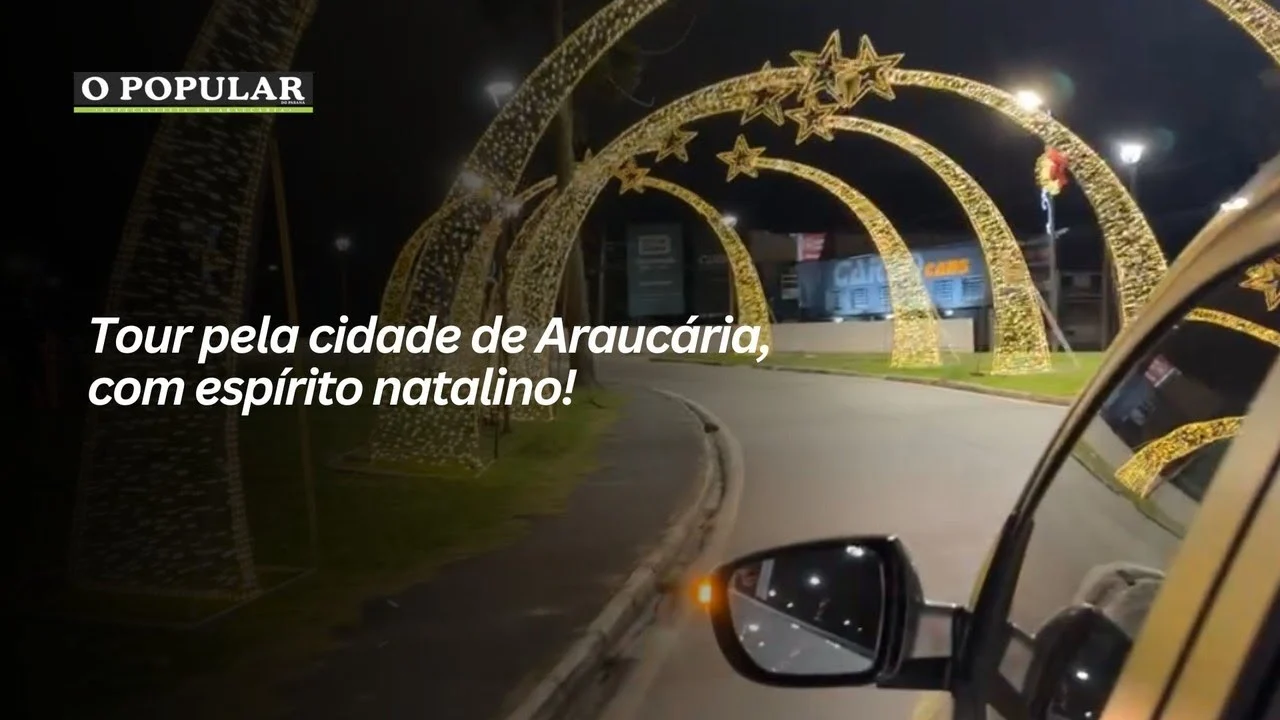 Tour pela cidade de Araucária, com espírito natalino!