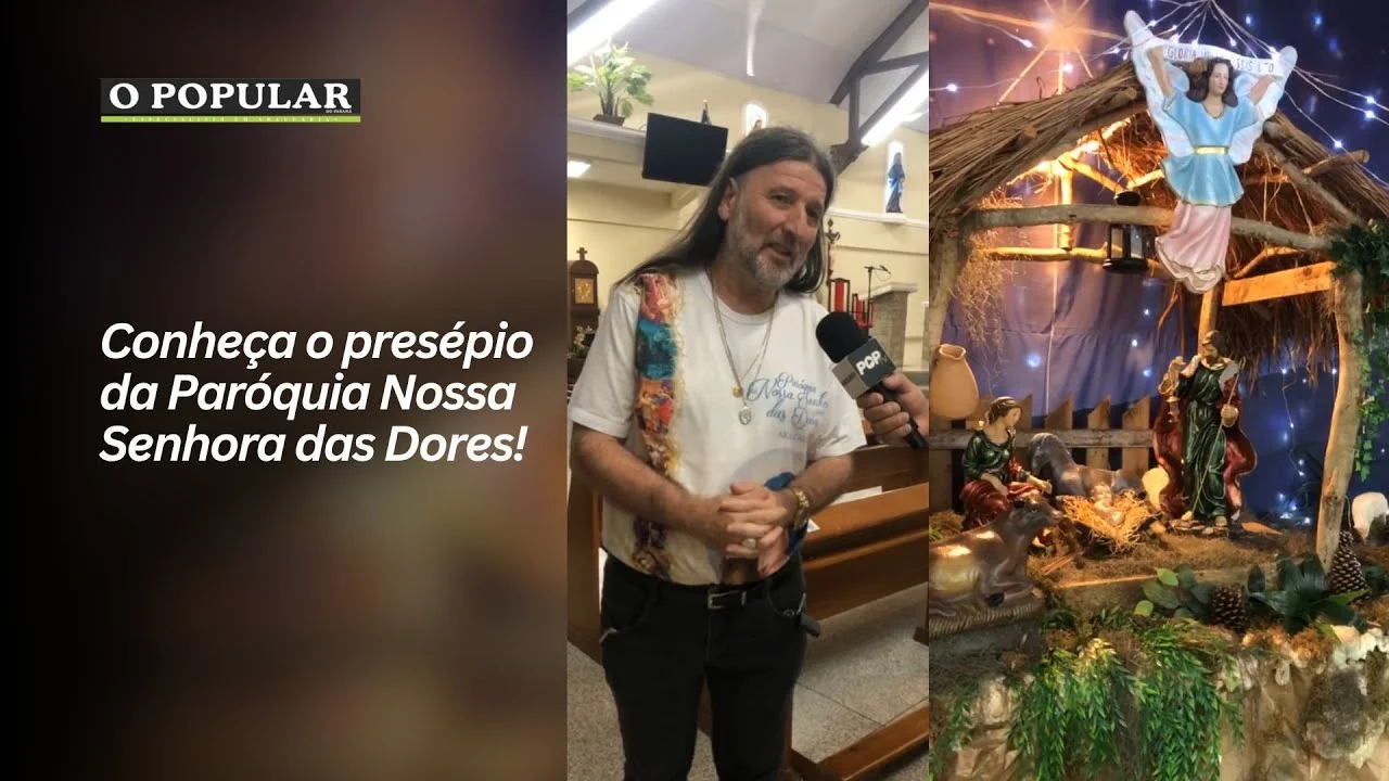 Conheça o presépio da Paróquia Nossa Senhora das Dores