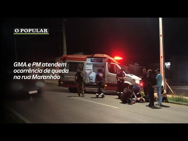 GMA e PM atendem ocorrência de queda na rua Maranhão