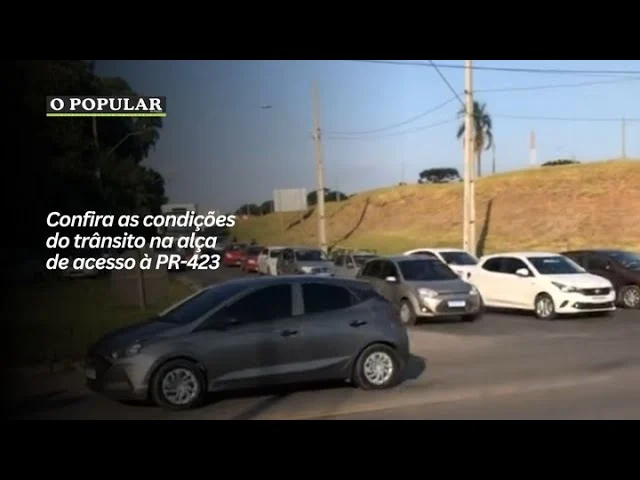 Confira as condições do trânsito na alça de acesso à PR-423