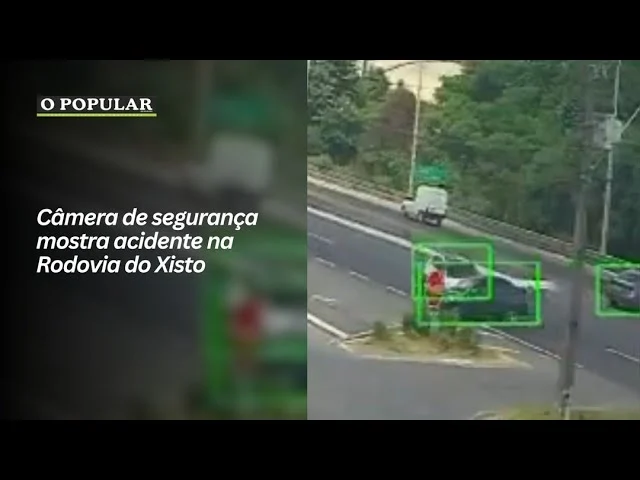 Câmera de segurança mostra acidente na Rodovia do Xisto