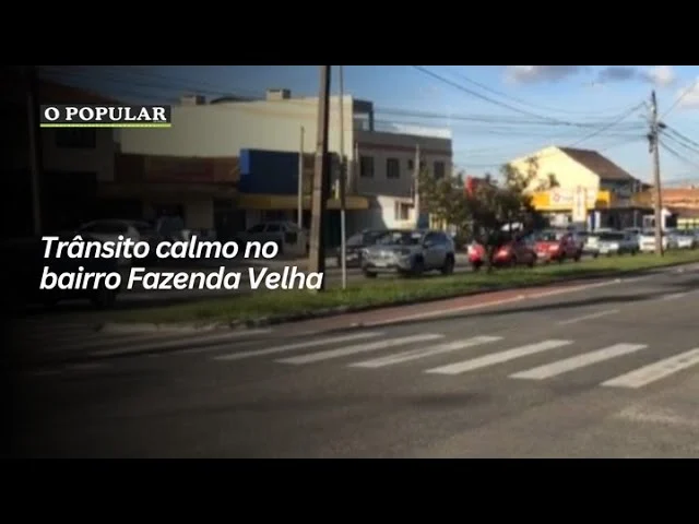 Trânsito calmo no bairro Fazenda Velha