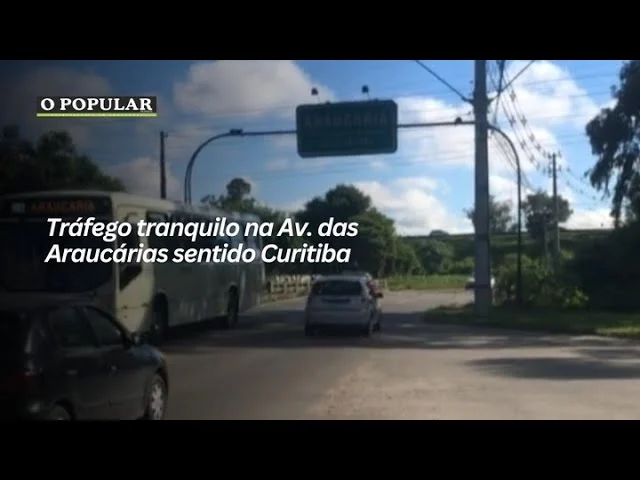 Tráfego tranquilo na Av