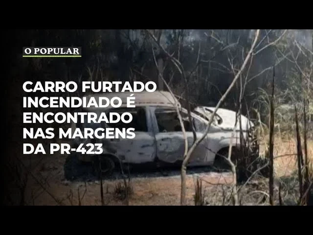 Carro furtado incendiado é encontrado nas margens da PR-423