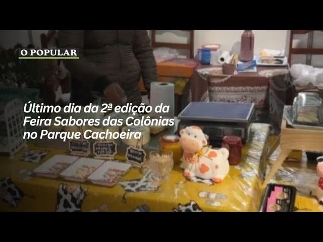 Último dia da 2ª edição da Feira Sabores das Colônias no Parque Cachoeira