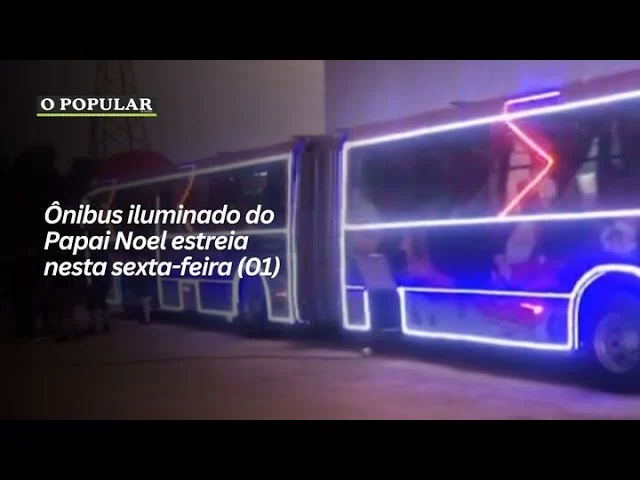 Ônibus iluminado do Papai Noel estreia nesta sexta-feira (01)