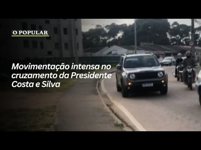 Movimentação intensa no cruzamento da Presidente Costa e Silva