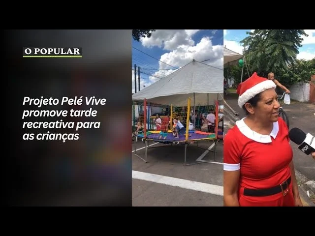 Projeto Pelé Vive promove tarde recreativa para as crianças