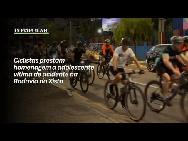 Ciclistas prestam homenagem a adolescente vítima de acidente na Rodovia do Xisto