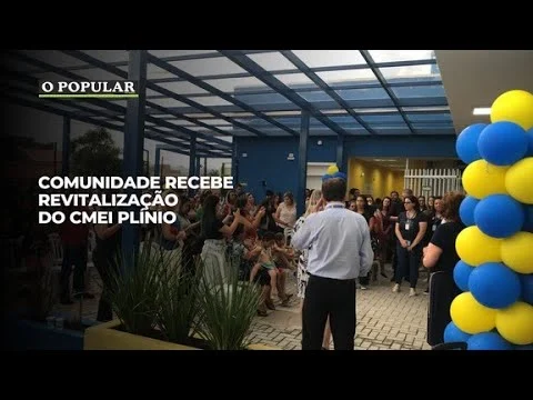 Comunidade recebe revitalização do CMEI Plínio