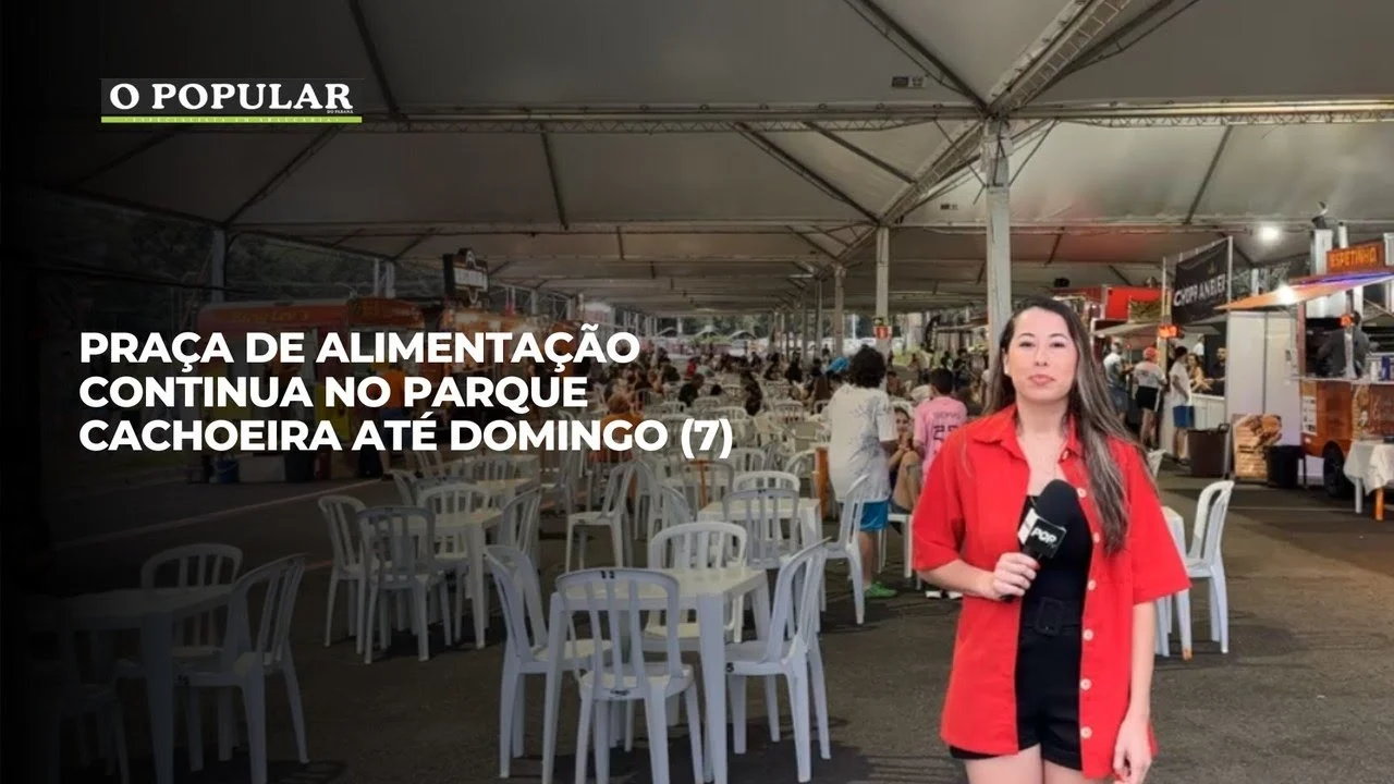 Praça de alimentação continua no Parque Cachoeira até domingo (7)