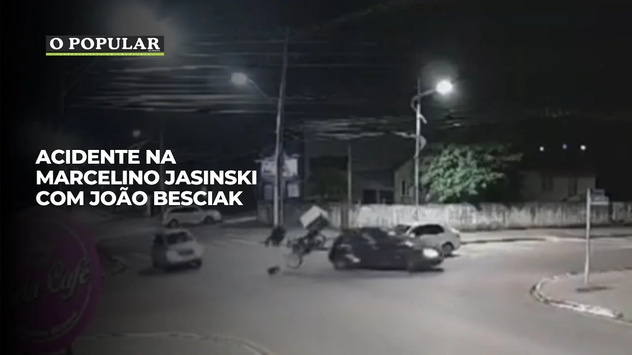 Acidente na Marcelino Jasinski com João Besciak