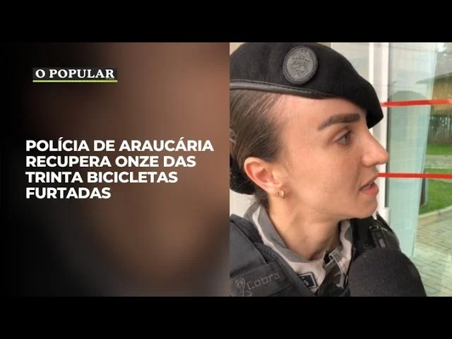 Polícia de Araucária recupera onze das trinta bicicletas furtadas