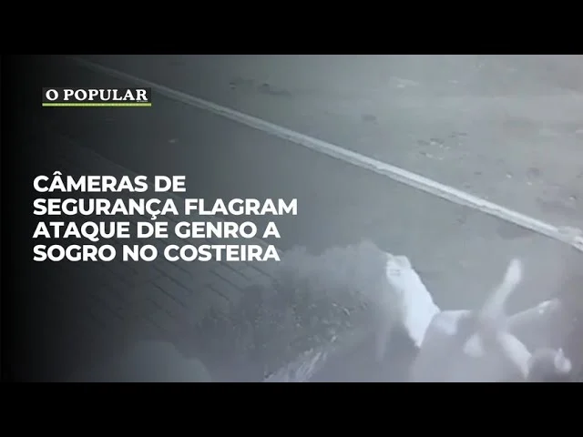 Câmeras de segurança flagram ataque de genro a sogro no Costeira