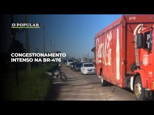 Congestionamento intenso na BR-476