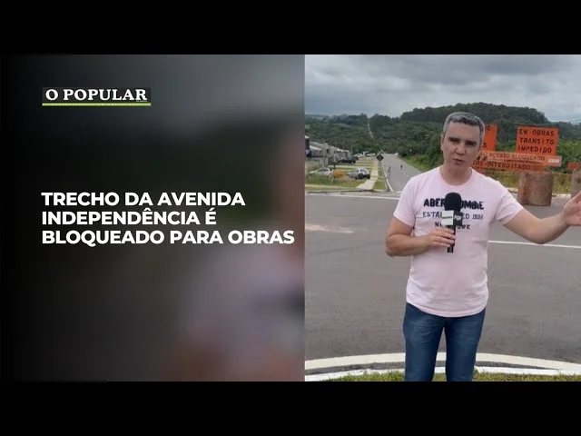 Trecho da Avenida Independência é bloqueado para obras