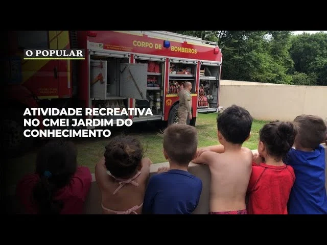 Atividade recreativa no CMEI Jardim do Conhecimento