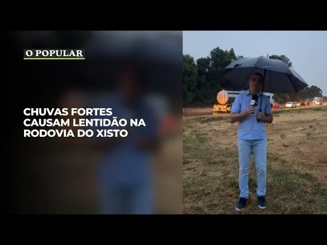 Chuvas fortes causam lentidão na Rodovia do Xisto