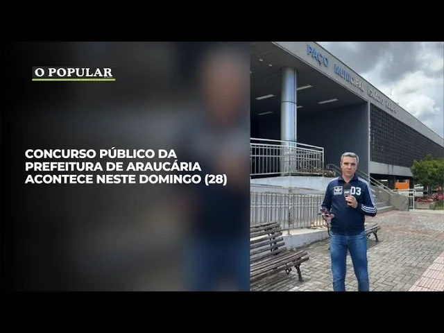 Concurso público da Prefeitura de Araucária acontece neste domingo (28)