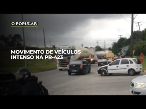 Movimento de veículos intenso na PR-423