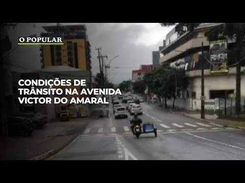 Condições de trânsito na Avenida Victor do Amaral