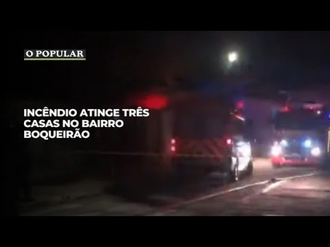 Incêndio atinge três casas no bairro Boqueirão