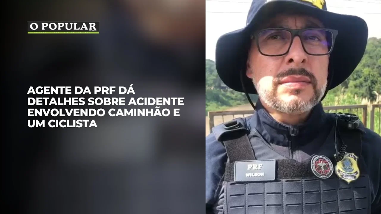 Agente da PRF dá detalhes sobre acidente envolvendo caminhão e um ciclista