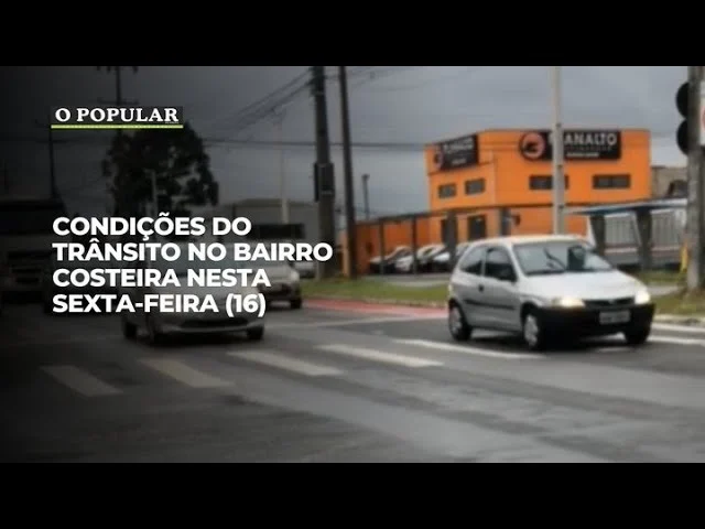 Condições do trânsito no bairro Costeira nesta sexta-feira (16)