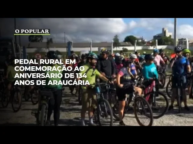 Pedal rural em comemoração ao aniversário de 134 anos de Araucária