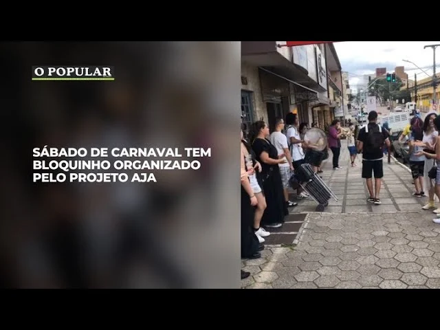 Sábado de Carnaval tem bloquinho organizado pelo Projeto AJA