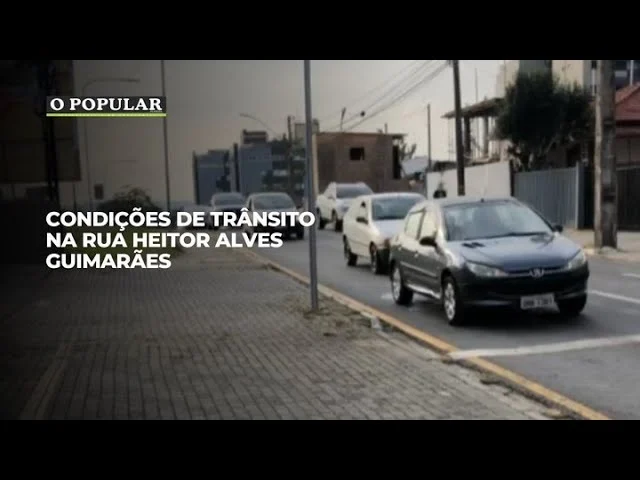 Condições de trânsito na rua Heitor Alves Guimarães