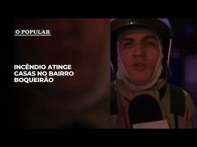 Incêndio atinge casas no bairro Boqueirão
