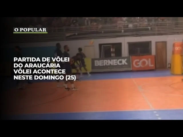 Partida de vôlei do Araucária Vôlei acontece neste domingo (25)