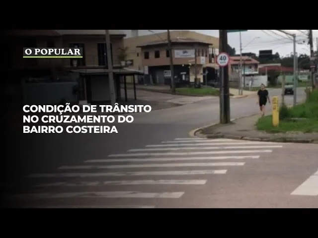 Condição de trânsito no cruzamento do bairro Costeira
