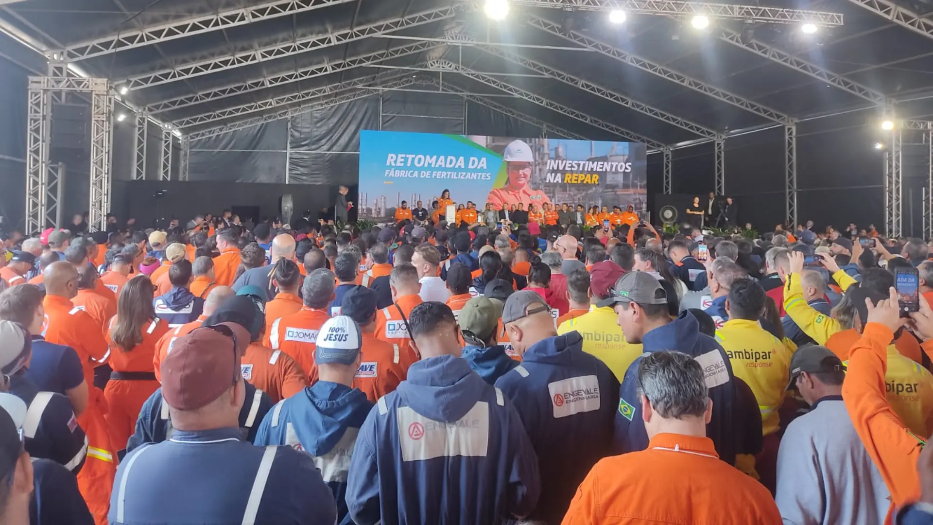 Visita do Presidente Lula à Fafen em Araucária