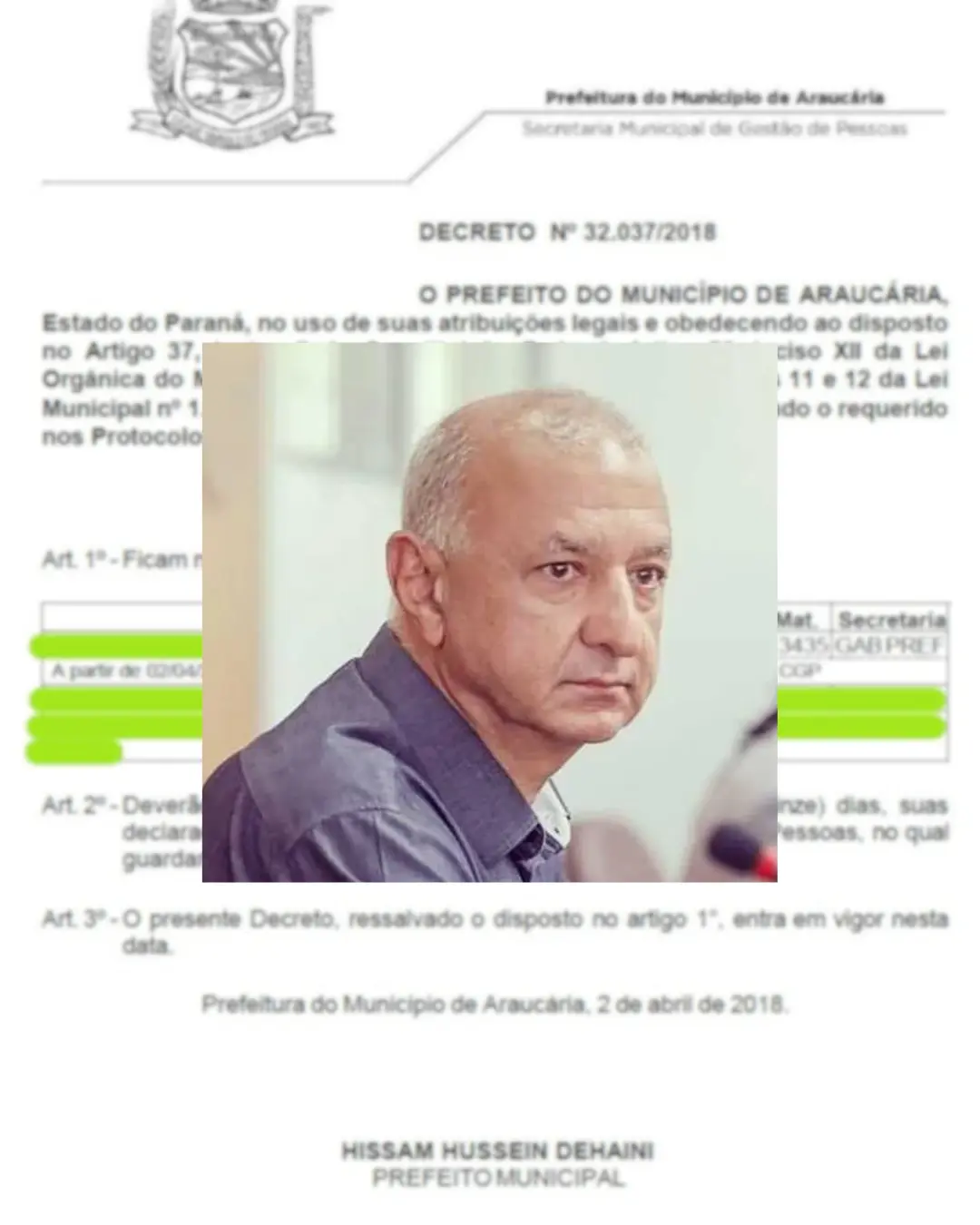 Hissam nomeou garota de programa para CC na Prefeitura