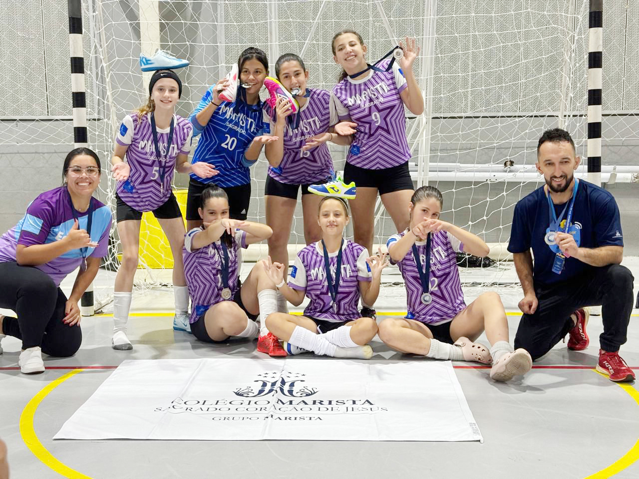 Equipes femininas do Colégio Marista Sagrado foram destaque em várias competições