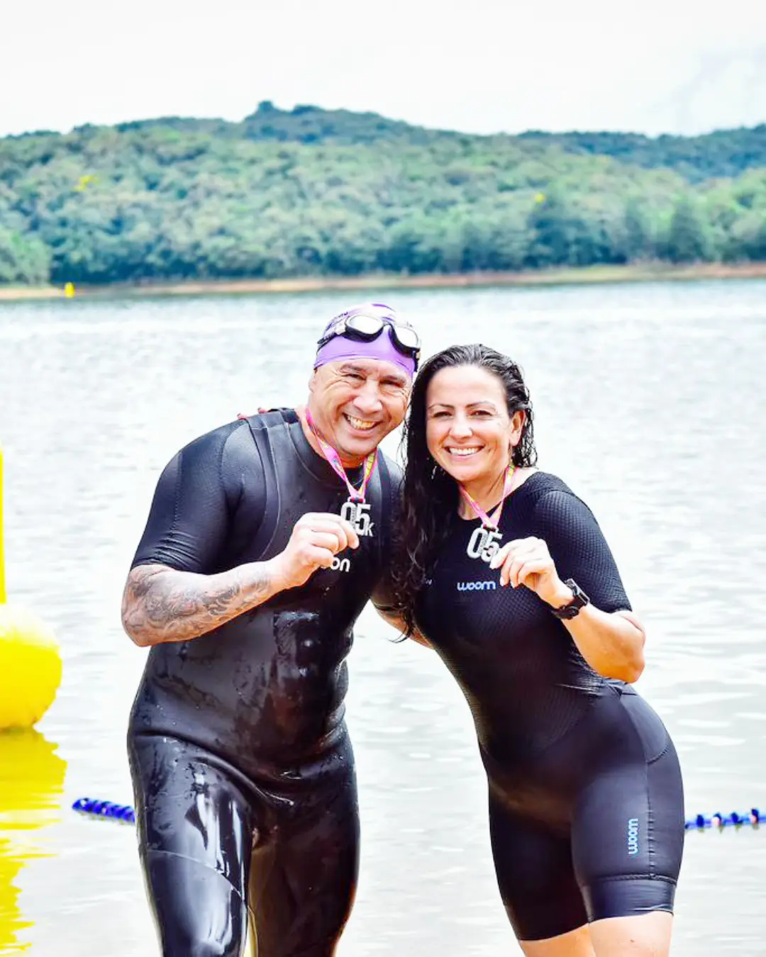 Ana Paula e Carlin conquistam pódio no Circuito de Maratona Aquática