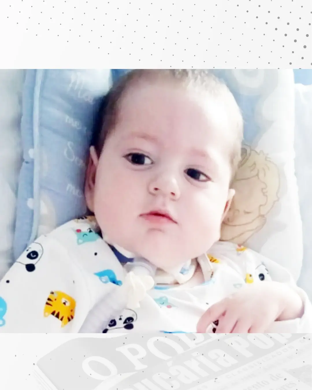 Família realizará bazar beneficente para o pequeno Brian