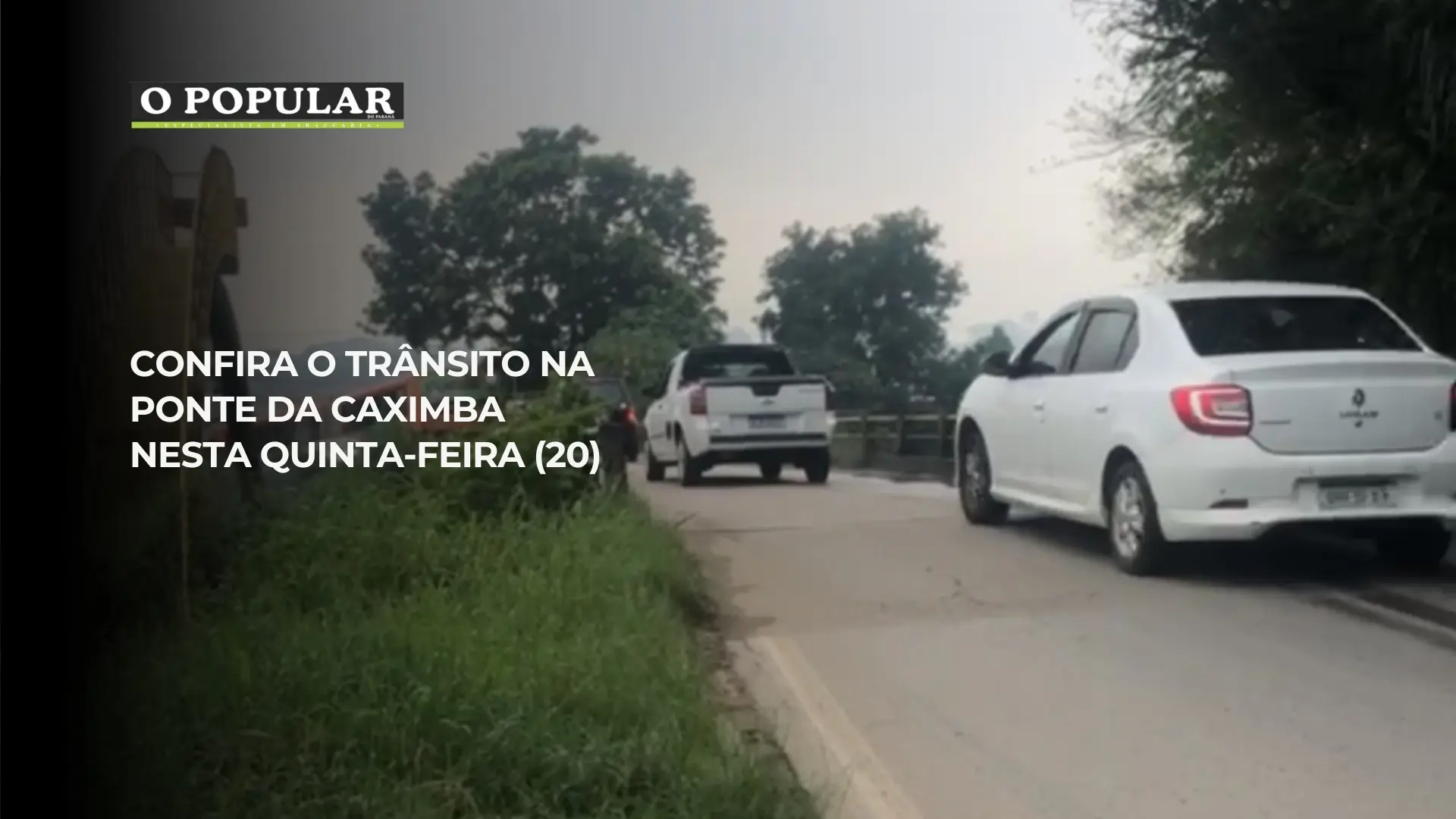 Confira o trânsito na ponte da Caximba nesta quinta-feira (20)